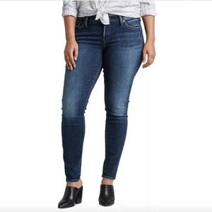 Silver Suki Mid Super Skinny Jeans in Indigo Wash